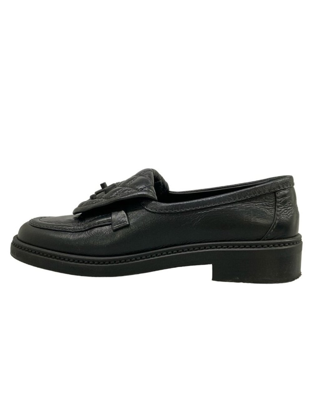 Chanel Loafers Turnlock Black Leather